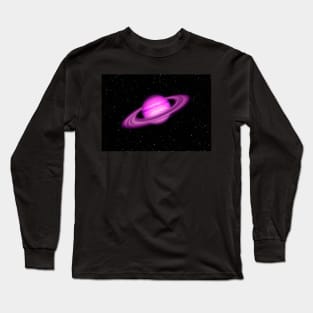 Pink Jupiter Planet Long Sleeve T-Shirt